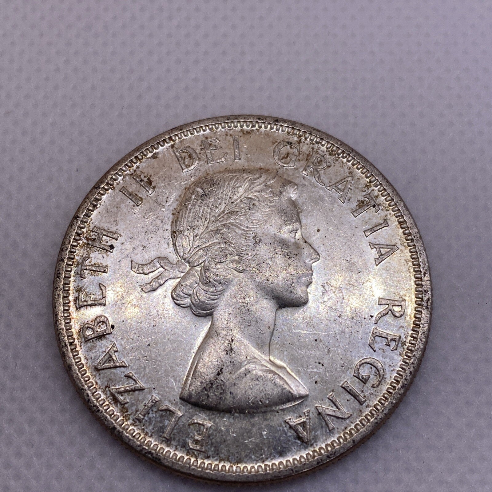 1958 CANADIAN SILVER DOLLAR CANADA SILVER COIN #3590-10