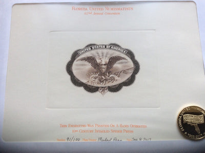 PRINT FLORIDA UNITED NUMISMATISTS Fort Lauderdale FL JAN. 2017 62nd Conv. +BONUS