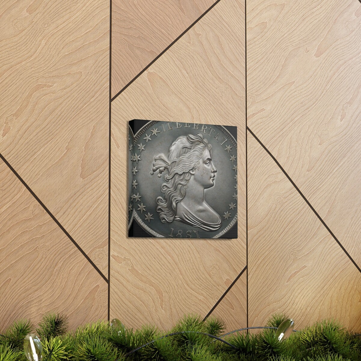 Flowing Hair Dollar Canvas Print Flowing Hair Wall Art Unique Exclusive Wall Art