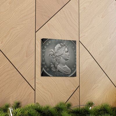 Flowing Hair Dollar Canvas Print Flowing Hair Wall Art Unique Exclusive Wall Art