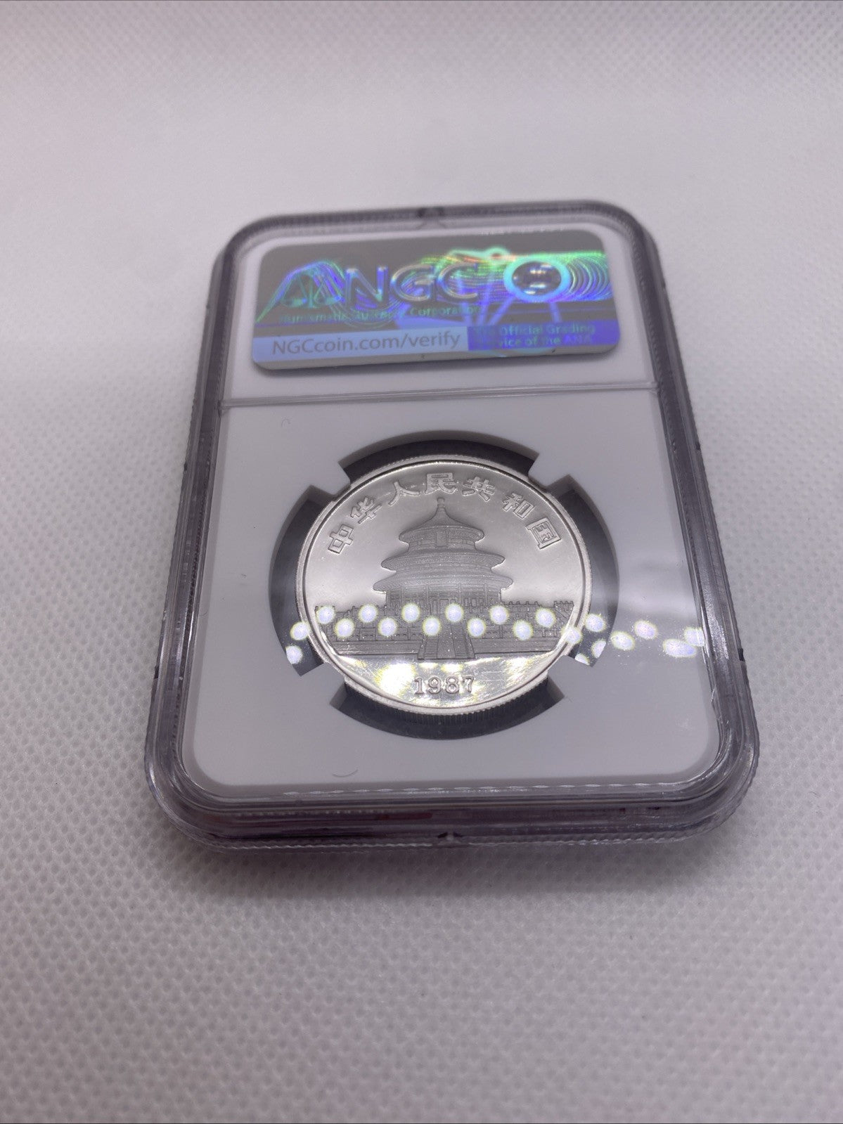 1987 100 Yuan 1 Oz .9995 China Platinum Proof Coin Panda NGC PF69 Ultra Cameo 01
