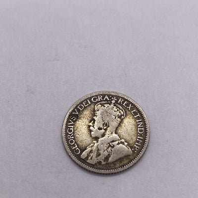 1917 Canada 10 Cent Dime Silver Coin George V  Silver Coin #1249-10