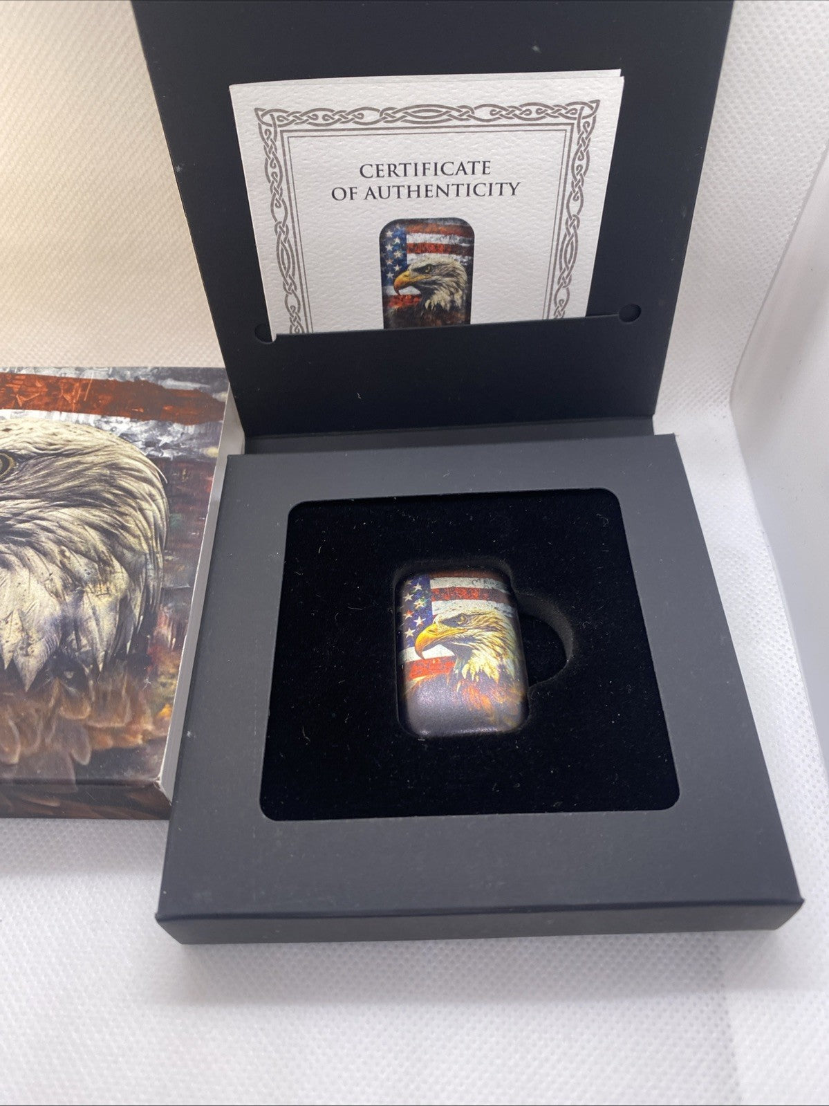 2024 Americana Bald Eagle 2oz Pure Silver Colorized Cast Bar .9999 Germania Mint