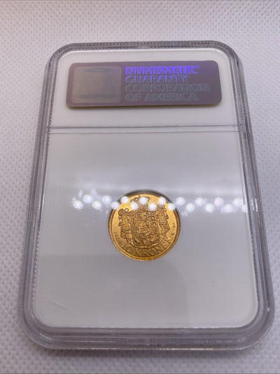 1909 Denmark 10 Kroner Frederik VIII Grade OLD NGC Slab MS 66 Gold Coin #944-027