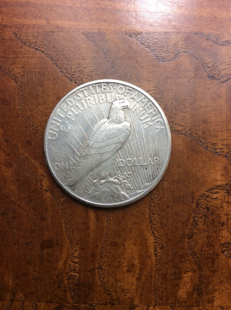 1925 SILVER PEACE DOLLAR COIN #72848521