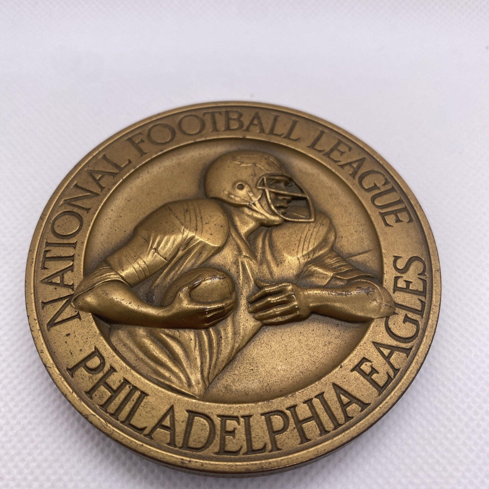 Philadelphia Eagles National Football League NFL Bronze Medallion Sport Art