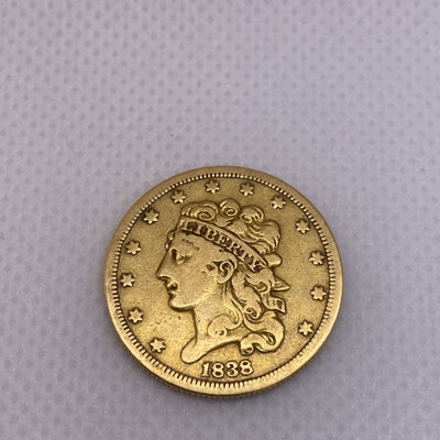 1838 Classic Head $5 Gold Half Eagle Five Dollar Gold Coin US Beautiful Coin #12