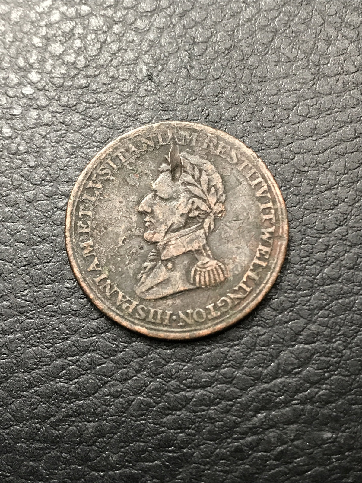 1812 Halfpenny Half Penny Token Wellington Canada #1812-XTEG