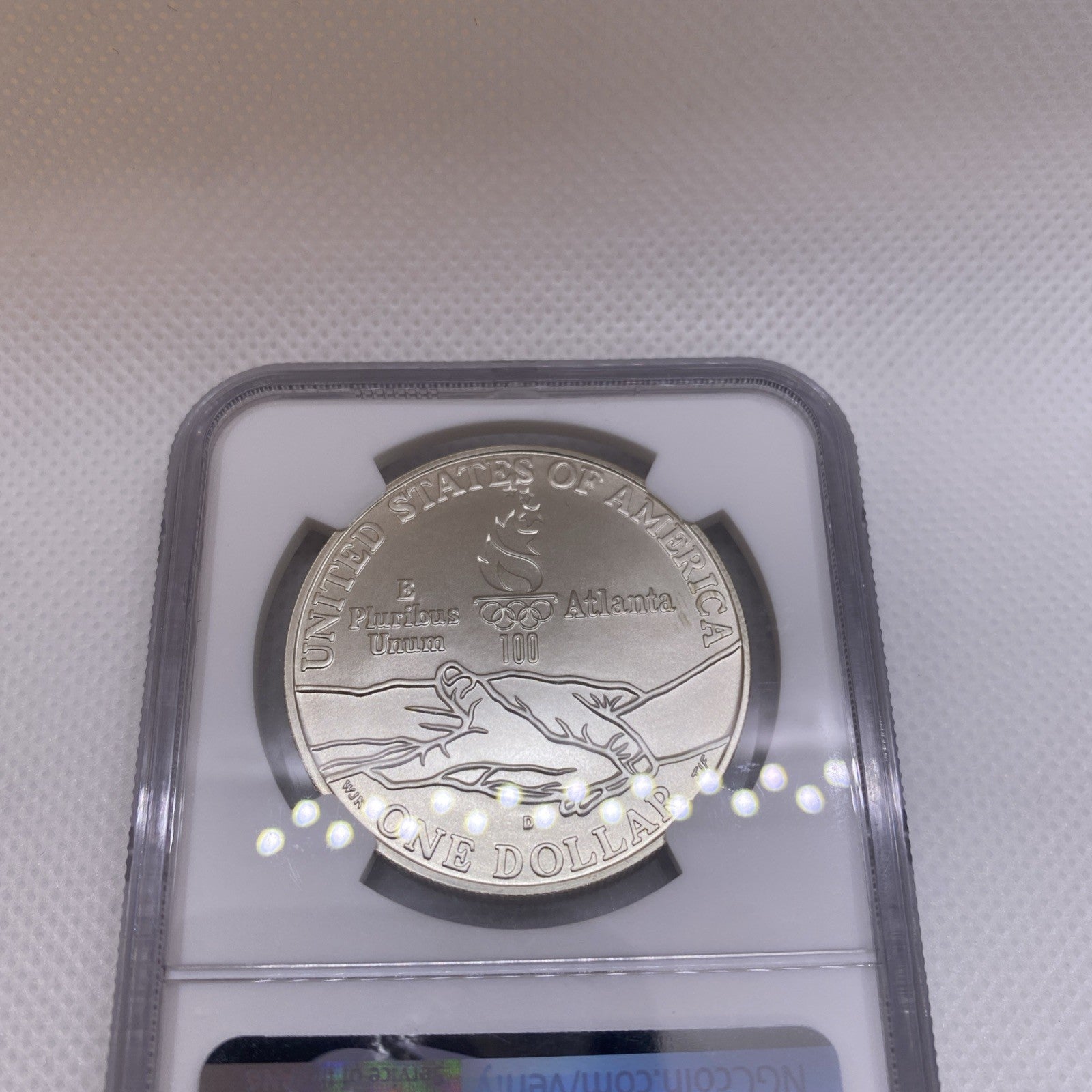 1995-D Olympics Cycling $1 Silver Commemorative Coin NGC MS69 Graded US Mint