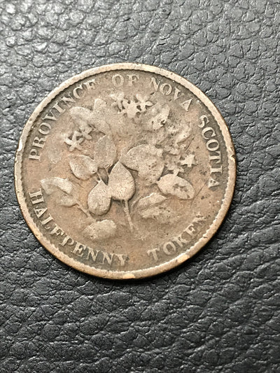 1856 NOVA SCOTIA  HALF PENNY TOKEN #1856-369