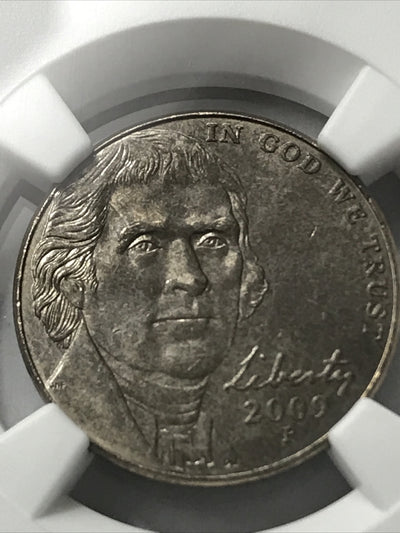 2009 P Nickel 5C MS65 6FS Sintered Planchet Error Coin and Error Label