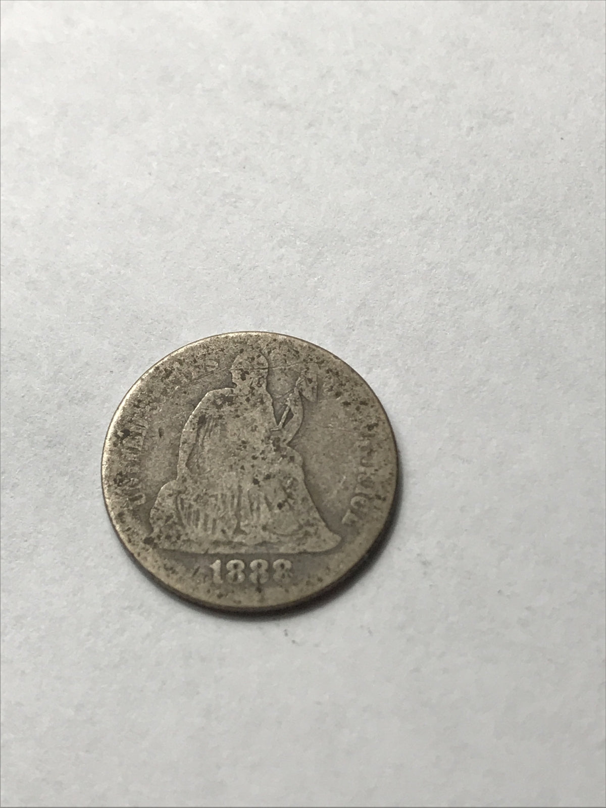 1888 Seated Liberty Dime #H777