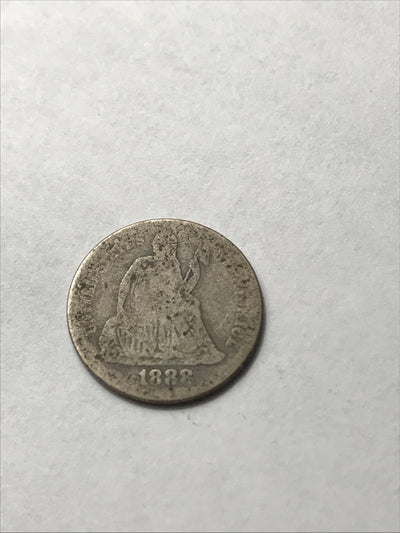 1888 Seated Liberty Dime #H777