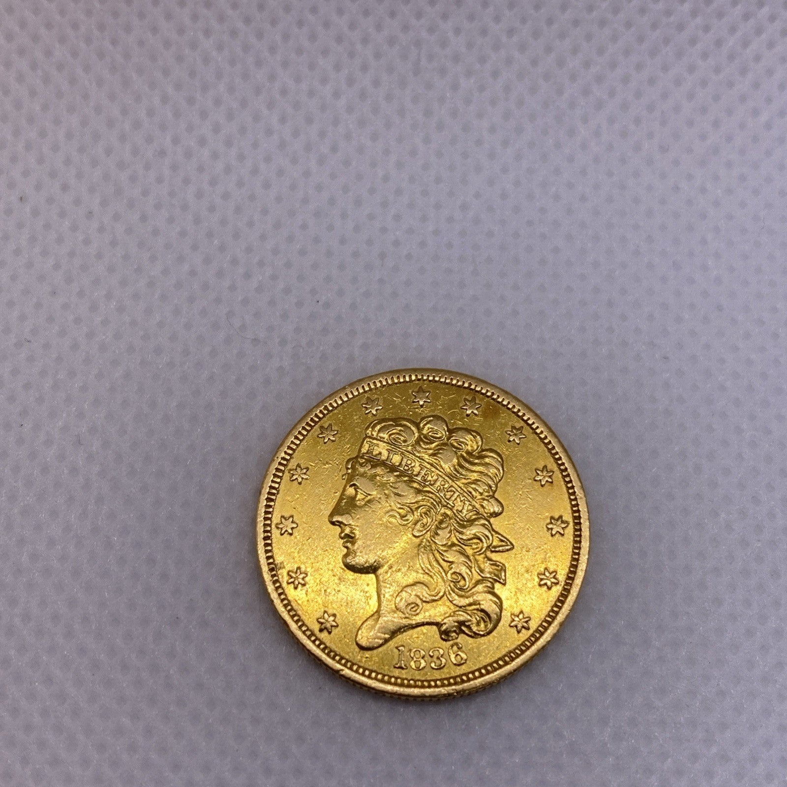 1836 $5 Gold Classic Head Half Eagle Great Looking Gold US Coin Beautiful #24561