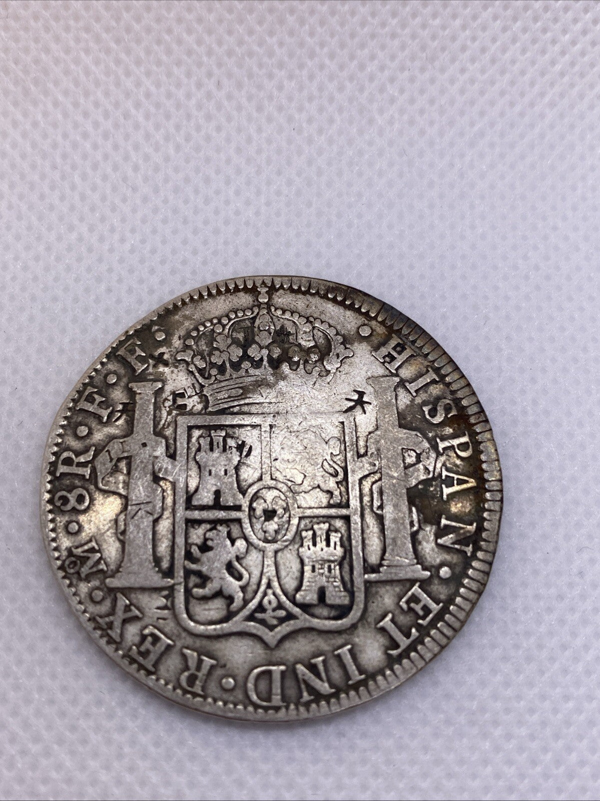 1783 Mexico Silver 8 Reales China Chopmarks Beautiful Silver Coin 2900-10