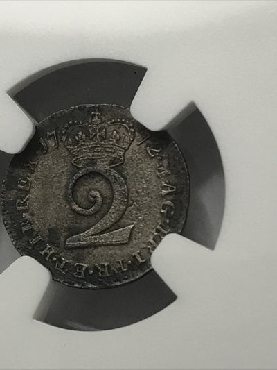 1772 Great Britain Silver 2P Two Pence Maundy 2P Coin NGC UNC