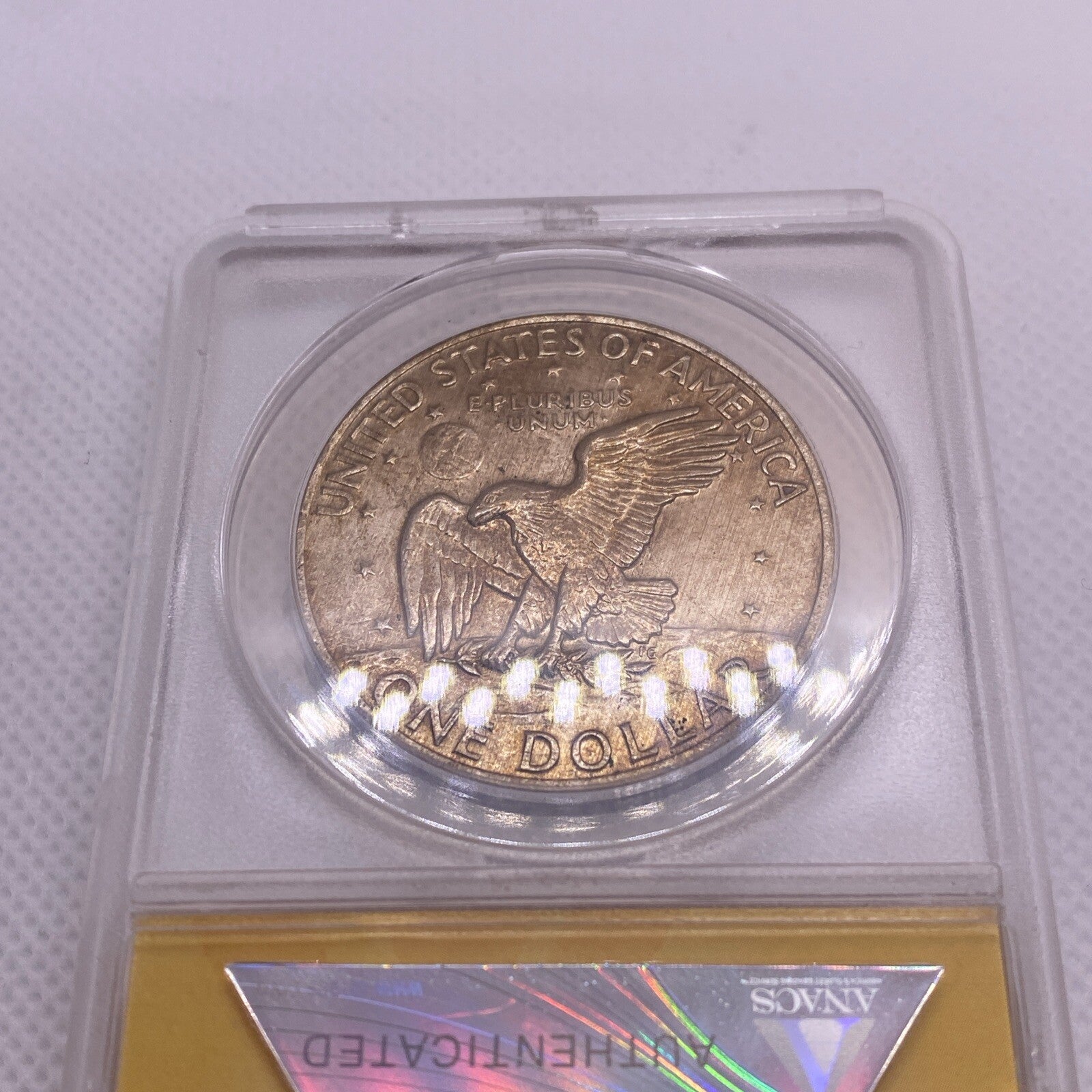 1972 Eisenhower IKE Dollar Type 2  ANACS AU58 Key-Date RARE #438