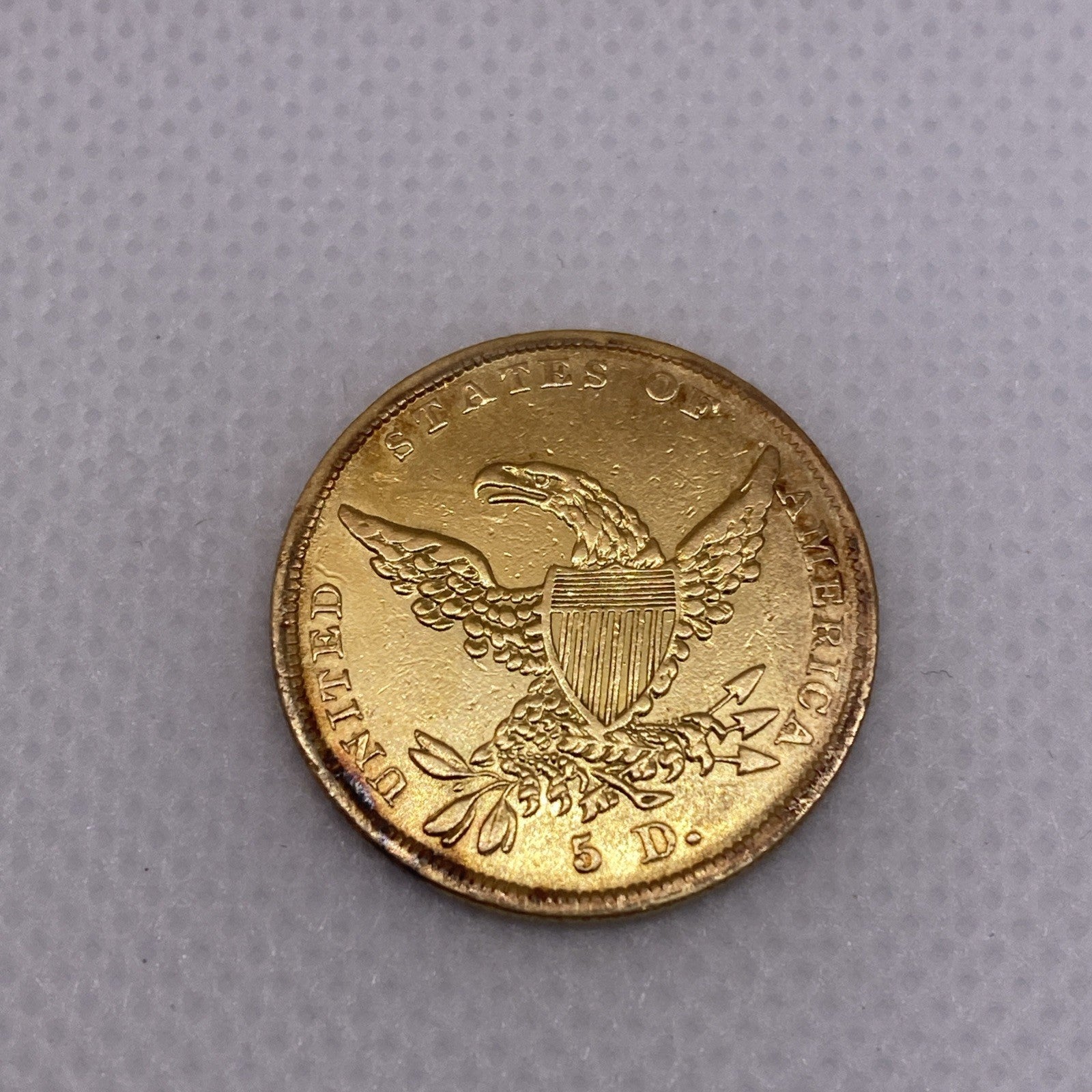 1838 Classic Head $5 Gold Half Eagle Five Dollar Gold Coin US Coin #8277