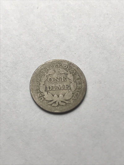 1841 Seated Liberty Silver Dime #LX654