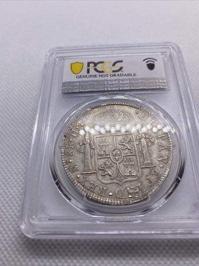 1811 Mo HJ Mexico 8 Reales Armored Bust Large Silver Coin PCGS XF Details #7951