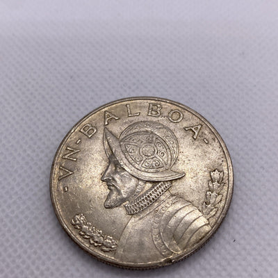 1947 Panama Silver Balboa Silver Coin Beautiful #9532