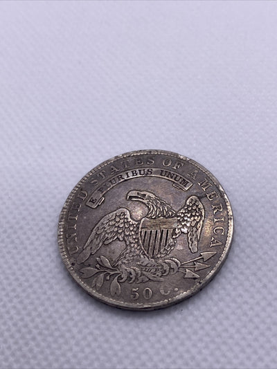 1836 Capped Bust Half Dollar Lettered Edge Silver 50c Beautiful Toning