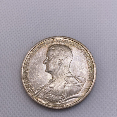 1939 Hungary 5 Pengo Silver Coin Uncirculated