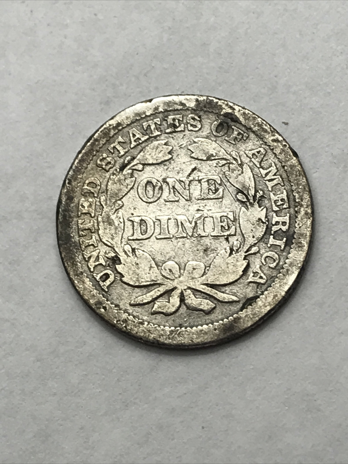 1853 Seated Liberty Dime 10 Cents Silver Coin Arrows