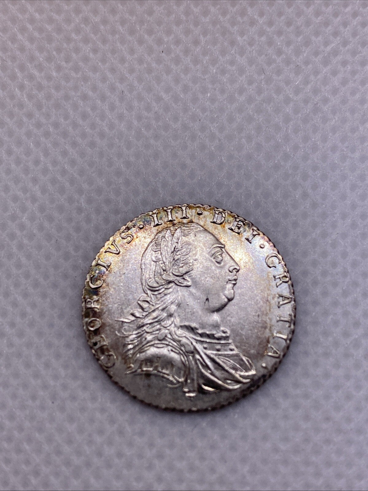 1787 GREAT BRITAIN George III Silver 6 Pence London Mint Silver Coin