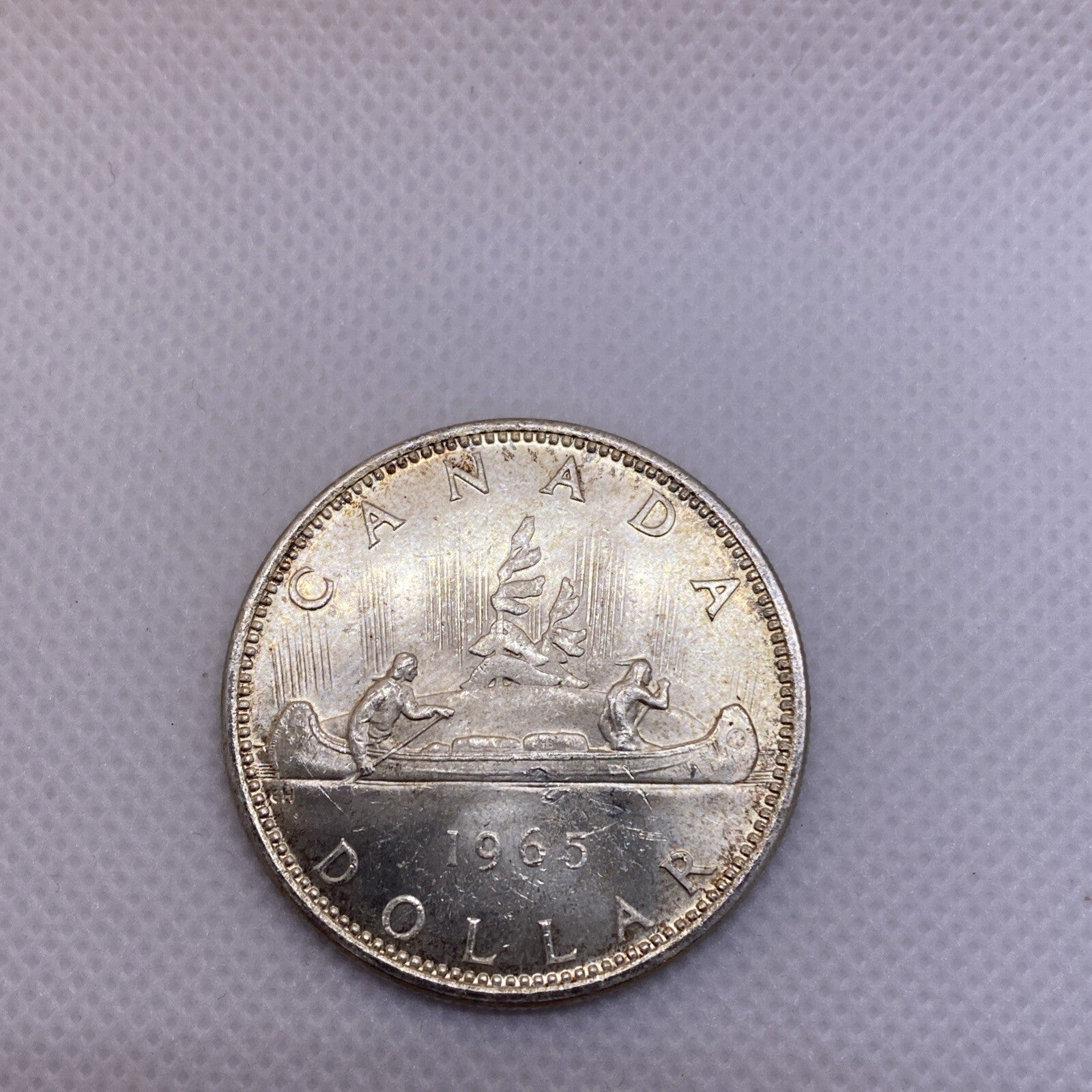 1965 Canada Silver Dollar Uncirculated Beautiful Silver Coin #2698-10