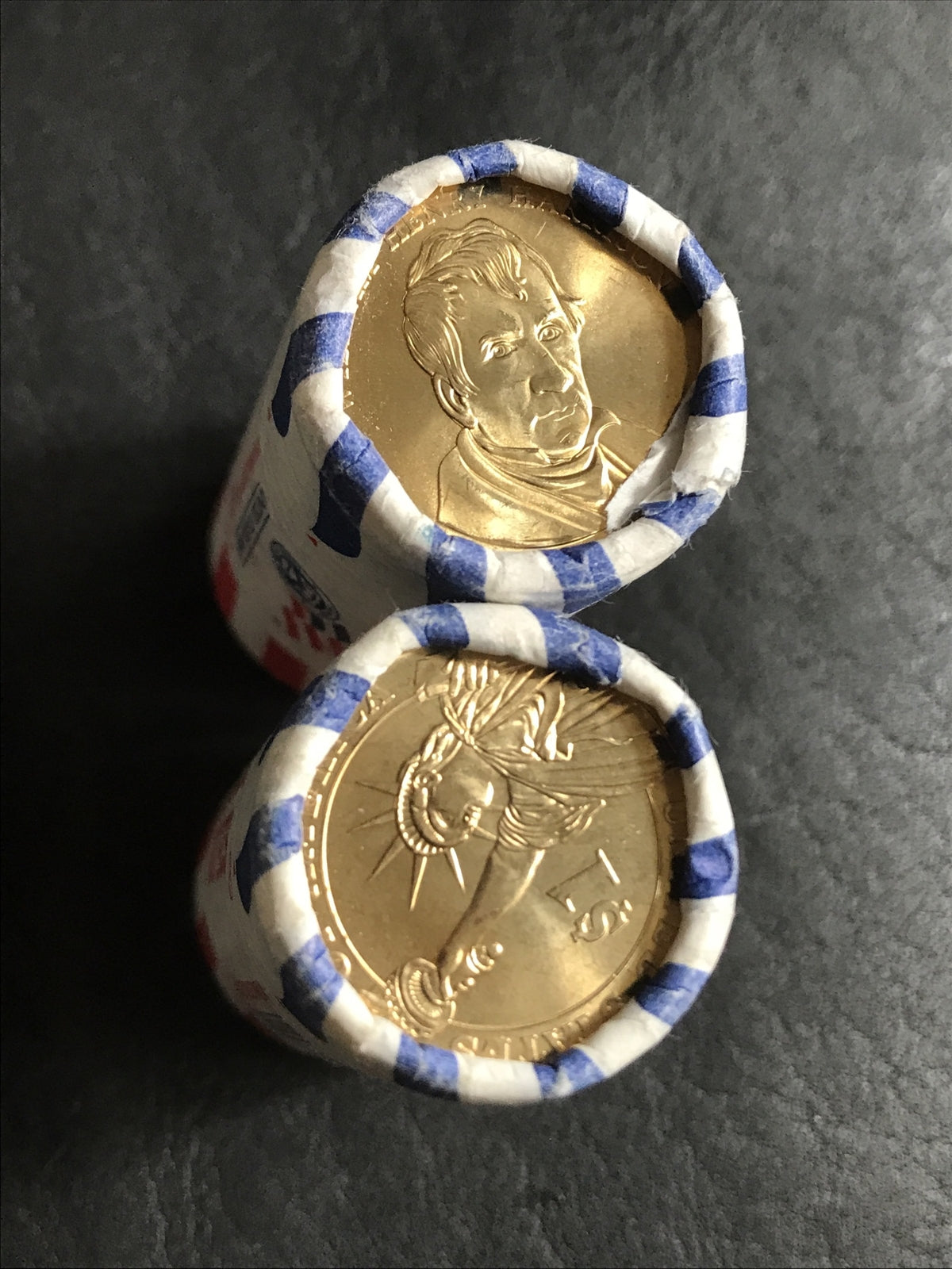 2009 William Henry Harrison Presidential $1 Rolls P & D US Mint Original Wrapped