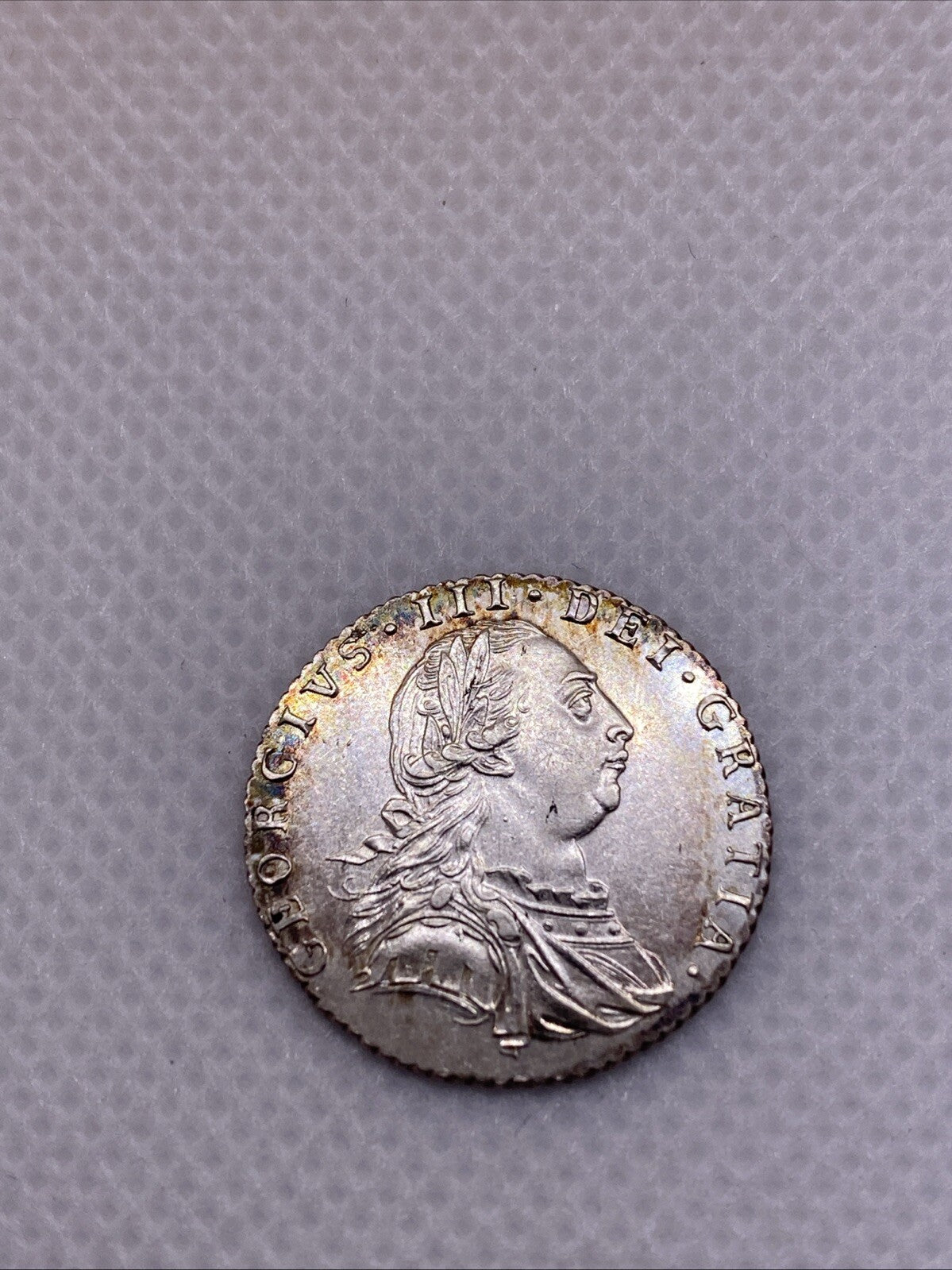 1787 GREAT BRITAIN George III Silver 6 Pence London Mint Silver Coin