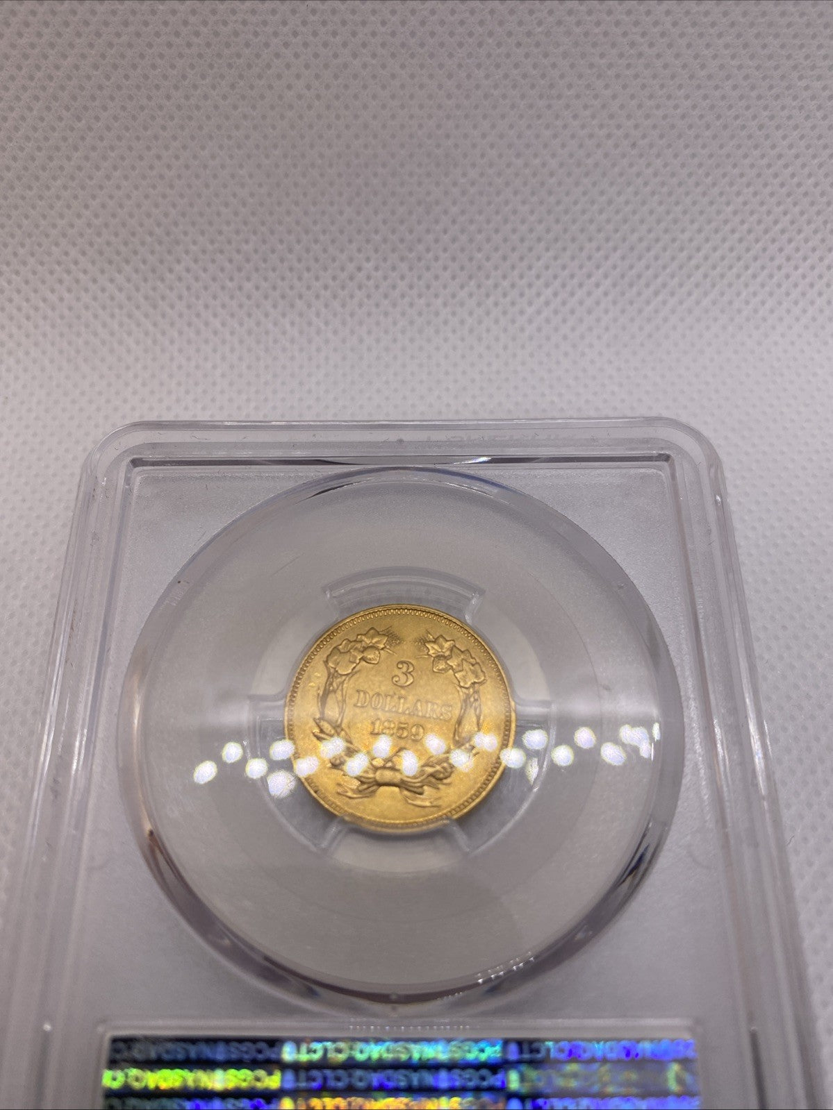 1859 Three Dollar Indian Gold Coin $3 NGC AU Details RARE