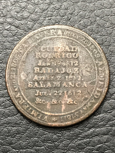1812 Halfpenny Half Penny Token Wellington Canada #1812-XTEG