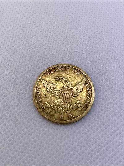 1836 Classic Head Half Eagle $5 #8287