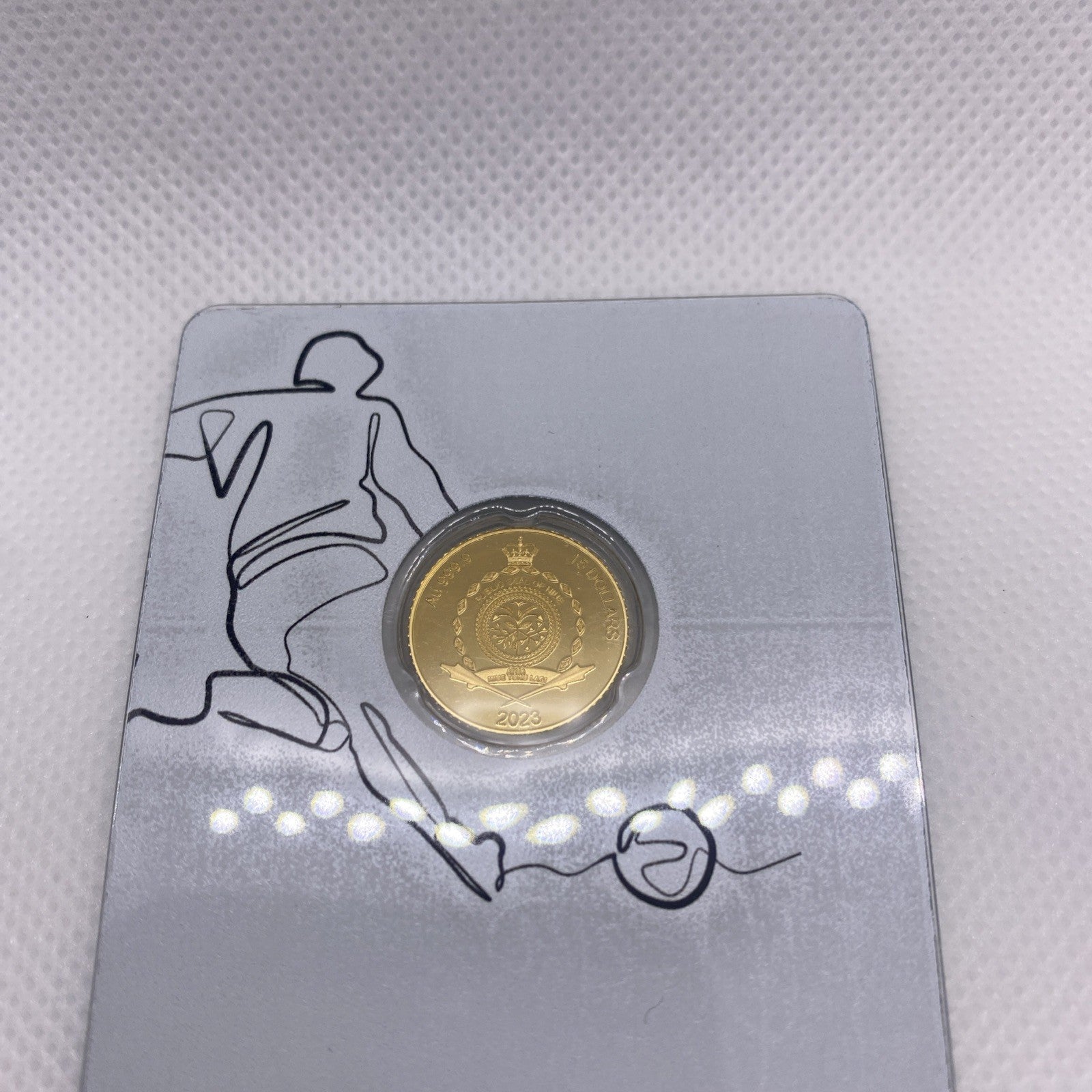 2023 Gold  1/10th OZ Gold Niue Fernando Hierro PAMP Very Low Mintage & RARE