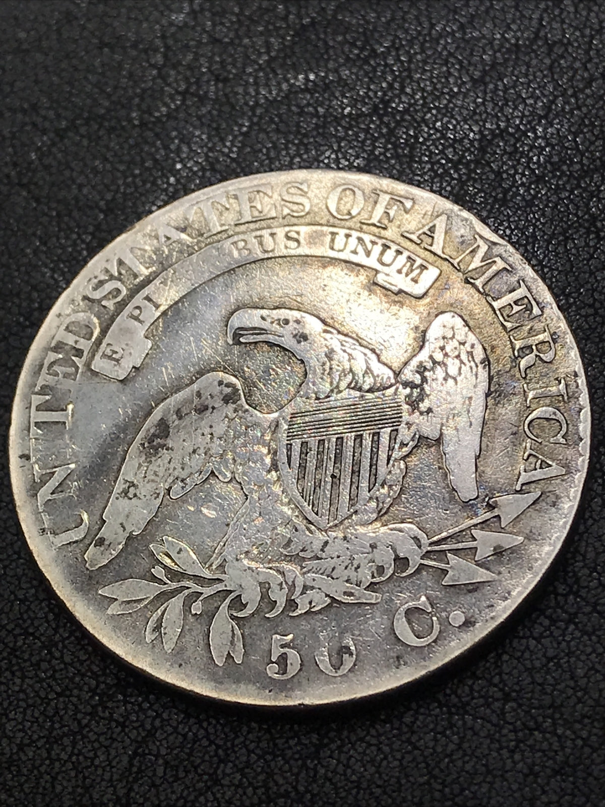 1825 Capped Bust Silver Half Dollar 50c Silver Coin O-108 R-3 #TR467