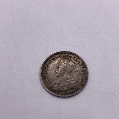 1918 CANADA 5 CENT SILVER COIN Canadian Five Cents #9177-10