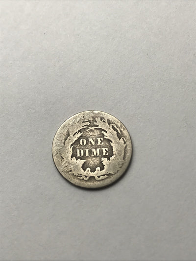 1890 Seated Liberty Dime Silver 90% Coin #UL67