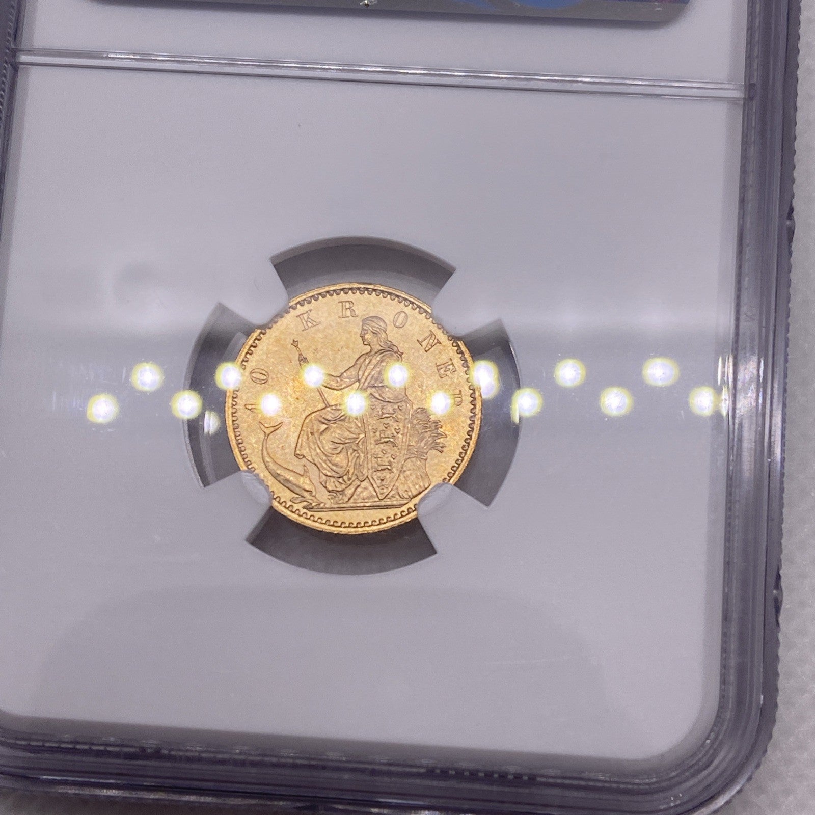 1900 HC VBP Denmark 10K NGC MS64 Gold 10 Kroner Gold Coin From Denmark