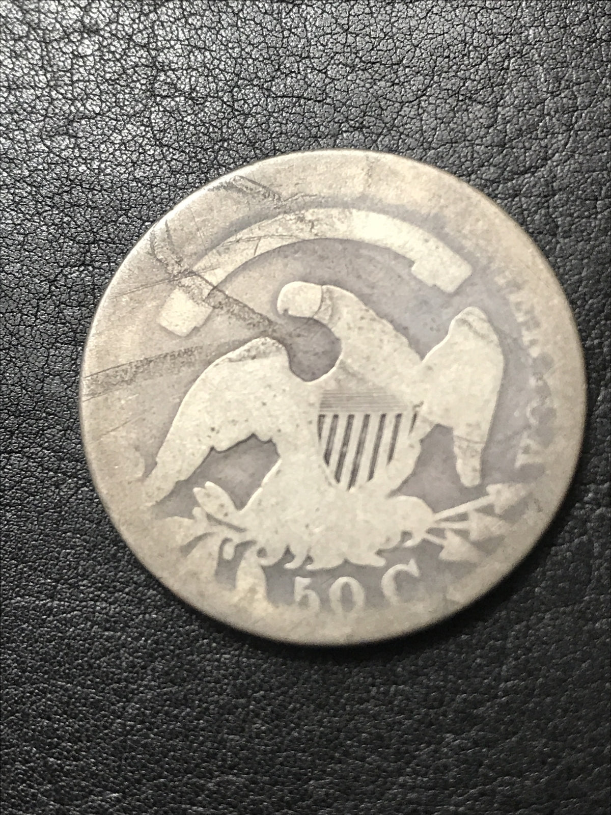 1829 Capped Bust Half Dollar 50c Lettered Edge Silver Coin #899
