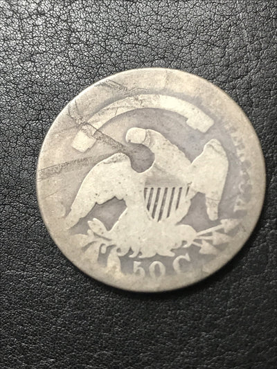 1829 Capped Bust Half Dollar 50c Lettered Edge Silver Coin #899