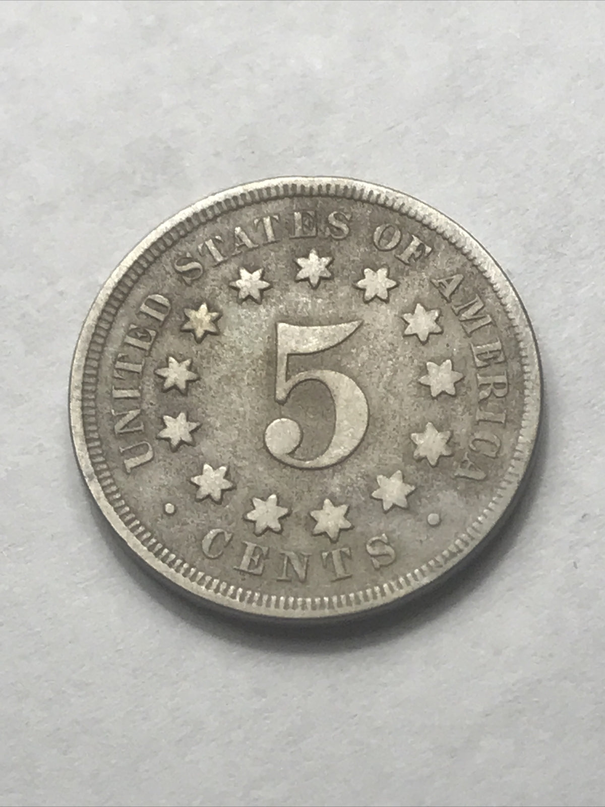 1868 Shield Nickel Beautiful 5c Five Cents Coin