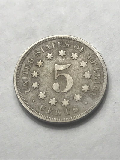 1868 Shield Nickel Beautiful 5c Five Cents Coin