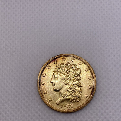 1838 Classic Head $5 Gold Half Eagle Five Dollar Gold Coin US Coin #8277