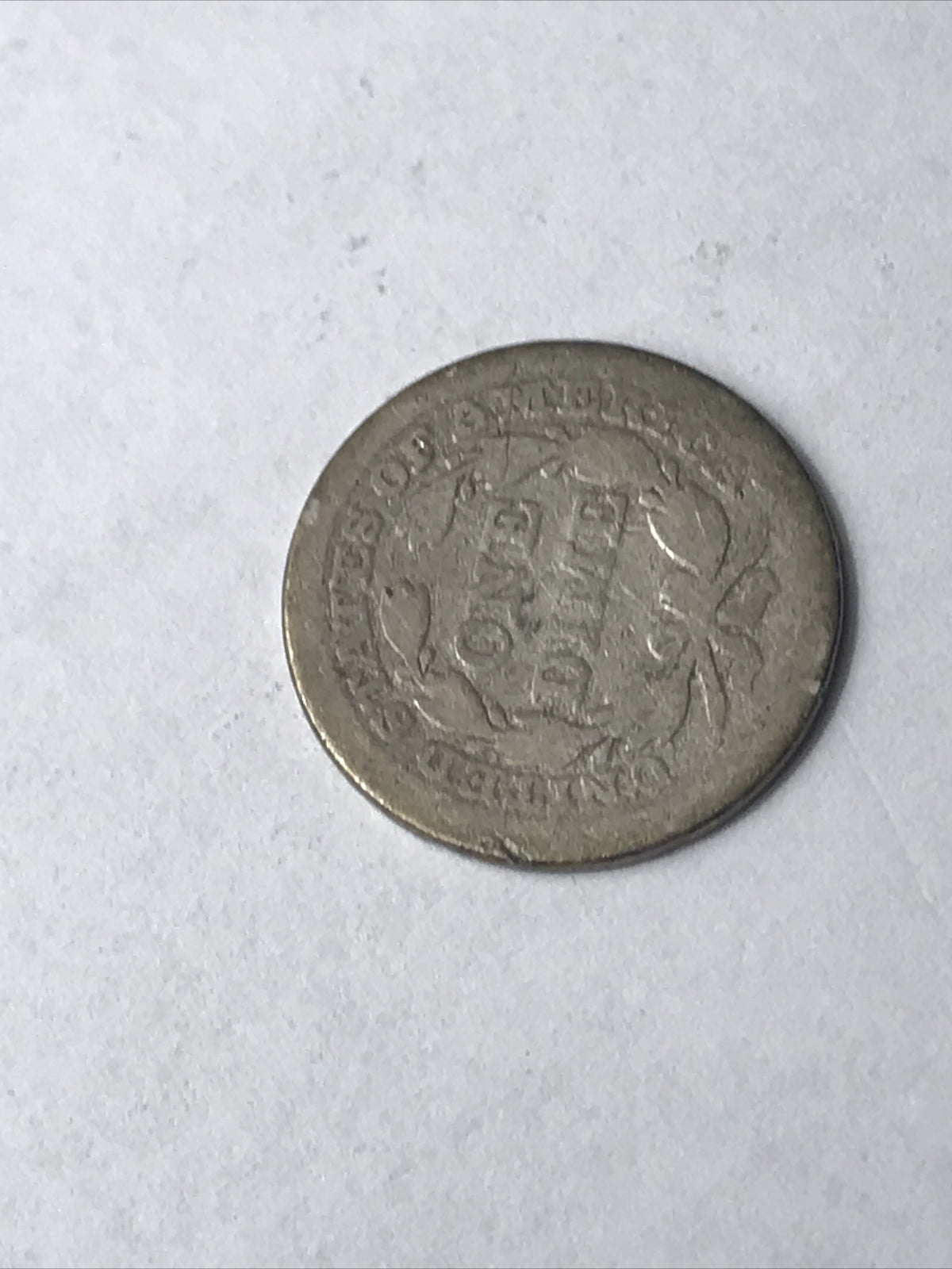 1845 Seated Liberty Dime 10 Cents Silver Coin #YT35