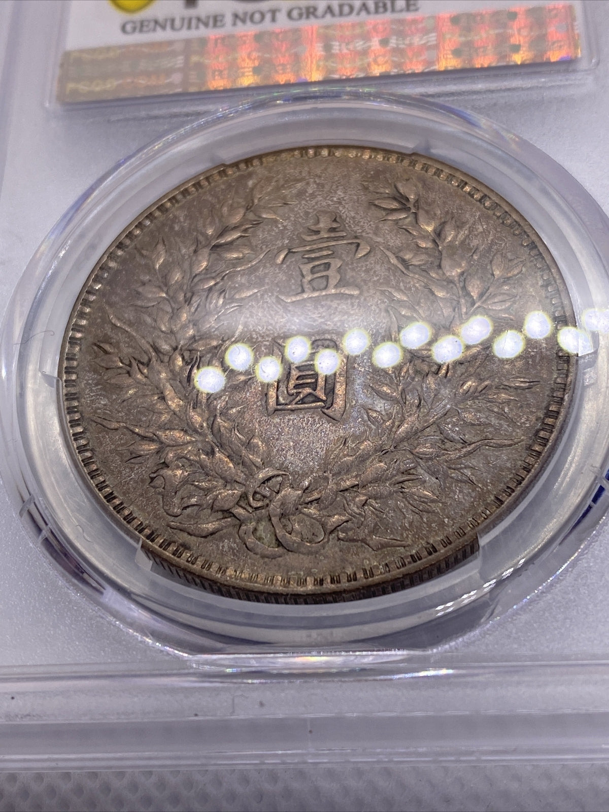 1914 China Fatman Dollar Yuan Shih Kai Beautiful Toning XF Details PCGS
