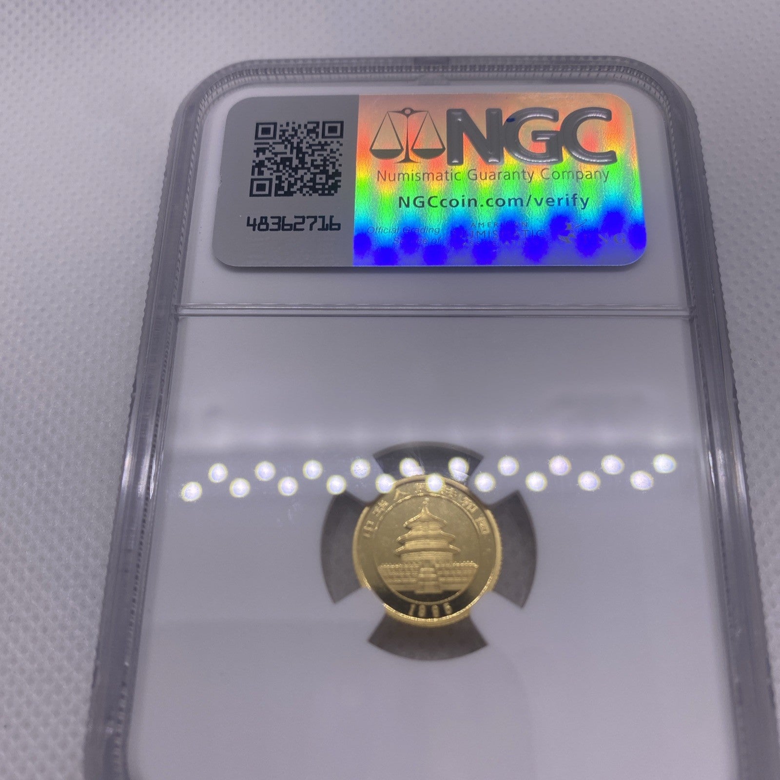 1995 SMALL DATE GOLD CHINESE  5 YUAN PANDA Coin 5Y NGC MS69 CHINA GOLD COIN