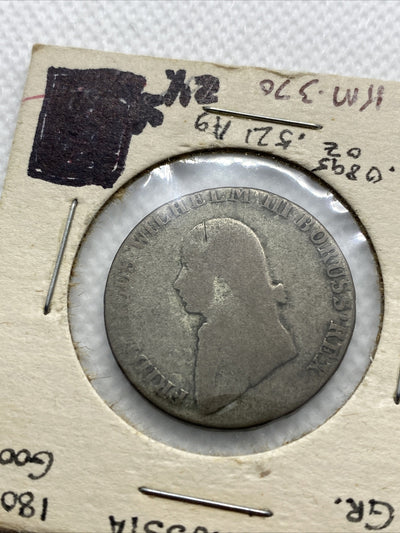 1805 4 Groschen Germany King Wilhelm III German State Prussia Silver Coin