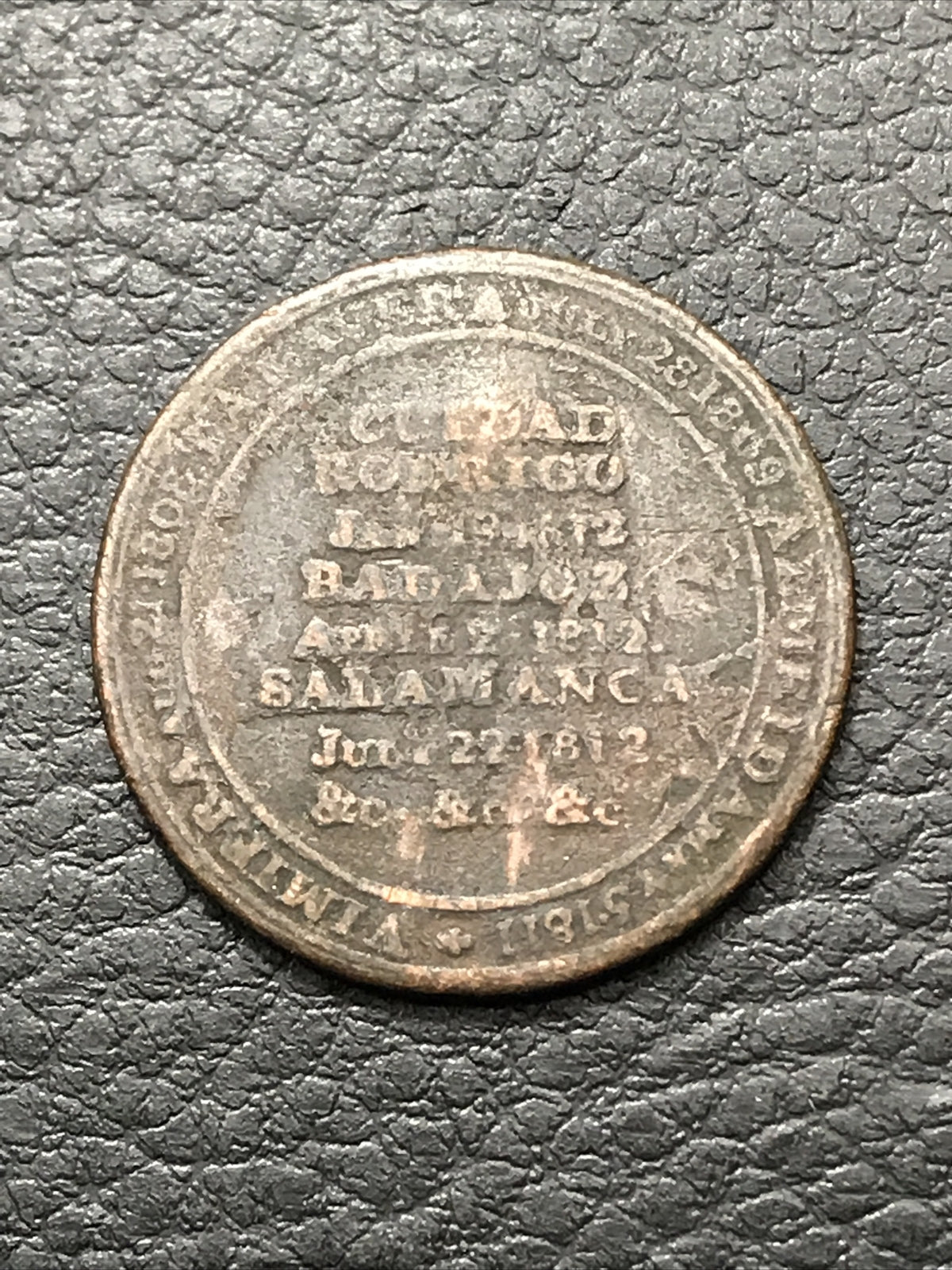 1812 Halfpenny Half Penny Token Wellington Canada #1812-XTEG